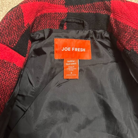 2/$30 Red Plaid Joe Fresh Jacket - Picture 9 of 11